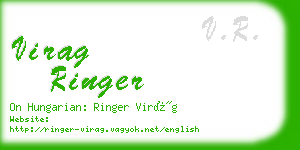 virag ringer business card